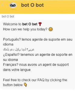 page de service client betobet